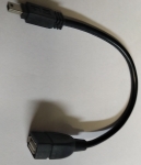  -> GNIAZDO USB - MINI USB 0,15m czarny