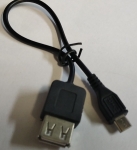  -> GNIAZDO USB-microUSB 20cm CZARNY