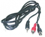  ->  Kabel połączeniowy <br> wtyk mały JACK (3,5mm)  <br> 2x wtyk cinch ( RCA )1,8m