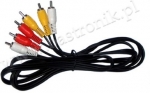  -> Kabel połączeniowy<br>3xRCA/3xRCA 1,8m